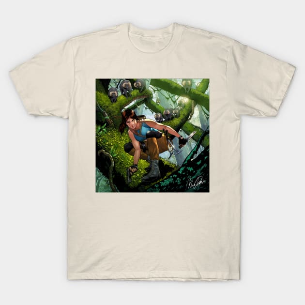 Lara Croft T-Shirt by Mario Torrisi Art 